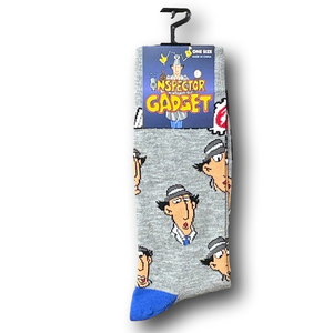 3/$20 Inspector Gadget Funny Novelty Crew Socks - NWT